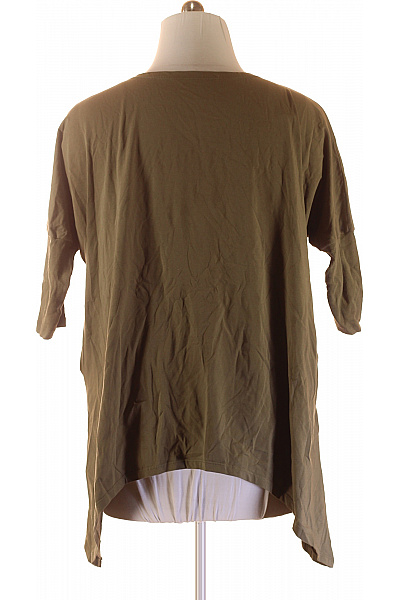 Jednoduché Dámské Tričko Khaki Second hand | Unimoda | obrázek 3