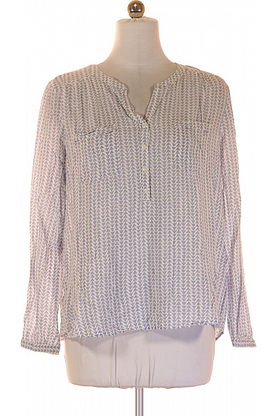 TOM TAILOR Dámská vzorovaná halenka s dlouhým rukávem a kapsami volná Velikost XL | TOM TAILOR | obrázek 2