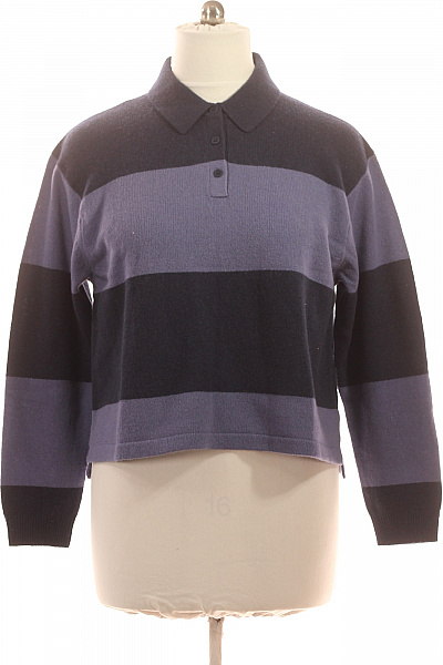 UNIQLO Dámský pruhovaný vlněný pulovr s límečkem Velikost XL | UNIQLO | obrázek 2