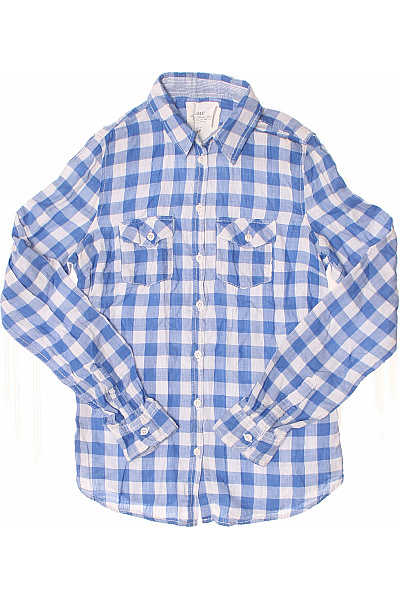 Dámská Košile Modrá Vel.  34 | HM  | obrázek 2