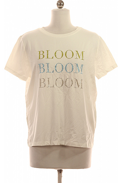 Dámské Tričko s Potiskem Bílé COMMA Vel. 38 | COMMA | obrázek 2