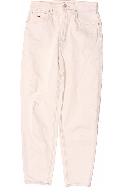 TOMMY HILFIGER Roztrhané Dámské Džíny Bílé Vel. 25/30