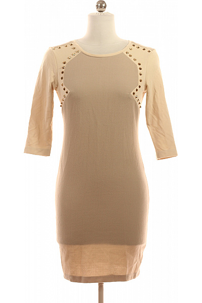 Pouzdrové šaty  Šaty Béžové Second Hand Vel. S