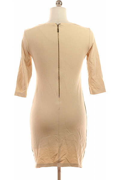 Pouzdrové šaty  Šaty Béžové Second hand Vel. S | Unimoda | obrázek 2