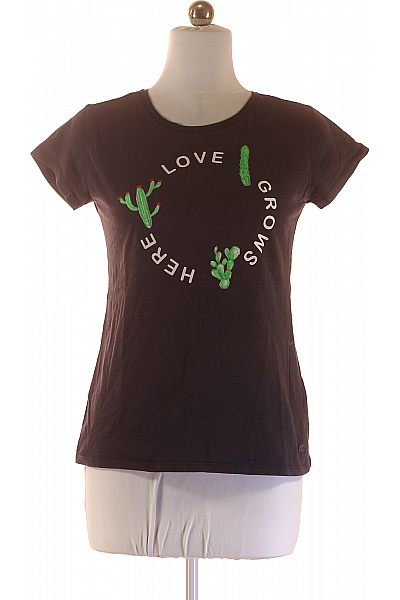 Dámské Tričko Šedé Second Hand Vel. M