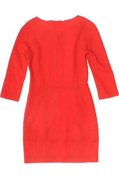 sandro červené šaty s krátkým rukávem elegantní pouzdrové Vel. 1 | sandro | obrázek 3