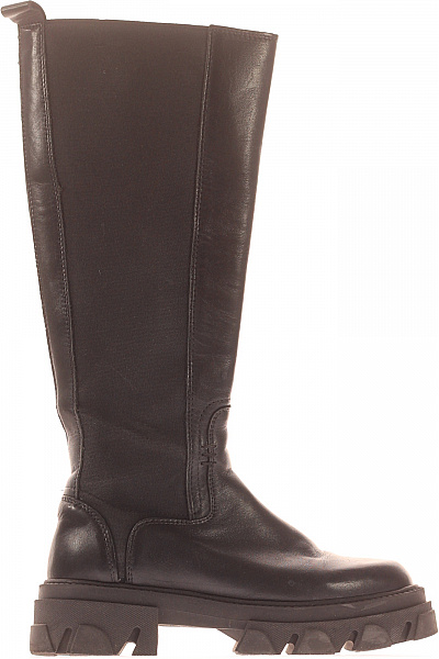 Dámské Kozačky Černé Pavement Second Hand Vel. 39