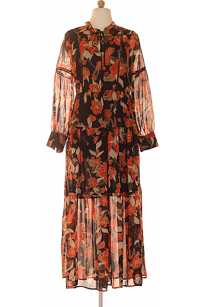 CAMAIEU Dámské dlouhé šaty s dlouhým rukávem květované boho Vel. S | CAMAIEU | obrázek 2