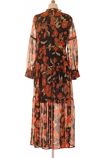 CAMAIEU Dámské dlouhé šaty s dlouhým rukávem květované boho Vel. S | CAMAIEU | obrázek 3