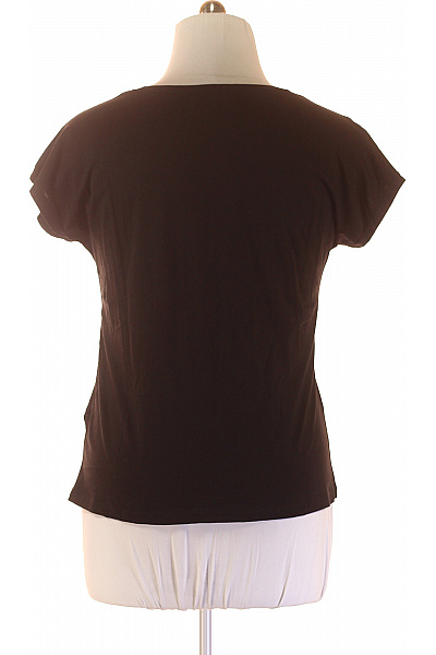 ARMANI Jednoduché Dámské Tričko Černé Outlet Vel. 46 | ARMANI | obrázek 2