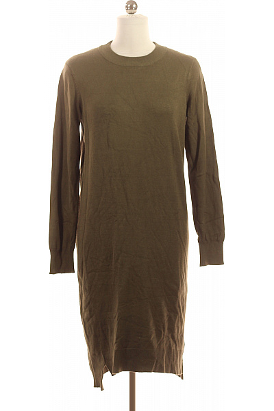 SAINT TROPEZ  Šaty Pletené Zelené Second Hand Vel. S