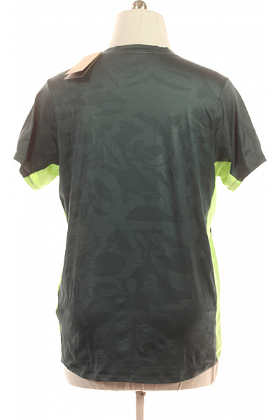 Nike Pánské polyesterové sportovní tričko tmavě zelené s neonovými panely Velikost XL | Nike | obrázek 2