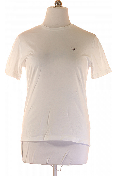 Jednoduché Pánské Tričko Bílé GANT Second Hand Vel. M