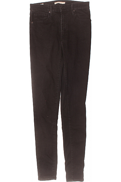 Slim Fit Pánské Džíny Černé LEVIS Second Hand Vel. 30