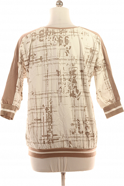 Dámské Tričko s Potiskem Béžové Second hand Vel. S/M | Unimoda | obrázek 3