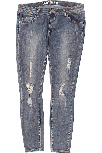 Dámské Džíny Modré Second Hand Vel. 42