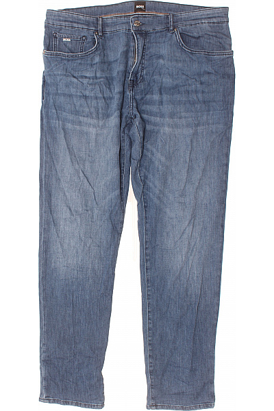 Hugo Boss Pánské Džíny Modré Second Hand Vel. 32/36