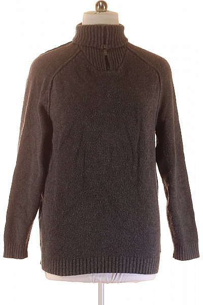 Ragman Pánský Svetr Šedý Vel. L