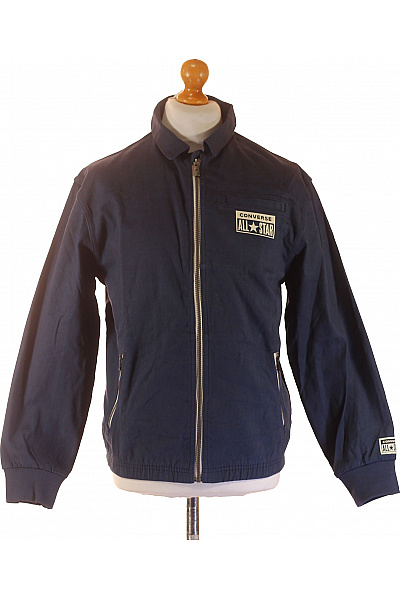 CONVERSE pánská bavlněná jarní bunda modrá bomber styl se zipem Vel. XL | CONVERSE | obrázek 2