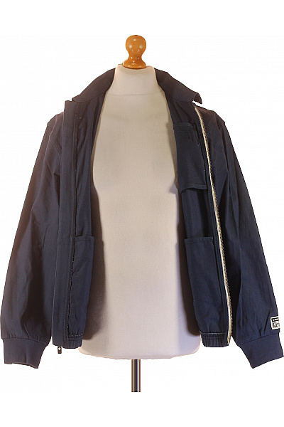 CONVERSE pánská bavlněná jarní bunda modrá bomber styl se zipem Vel. XL | CONVERSE | obrázek 4
