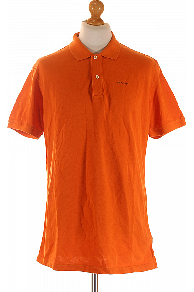 GANT Pánské Tričko s Límečkem Oranžové Vel. M | GANT | obrázek 2