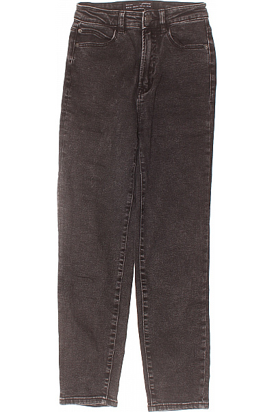 STRADIVARIUS Dámské Džíny Černé Second Hand Vel. 36