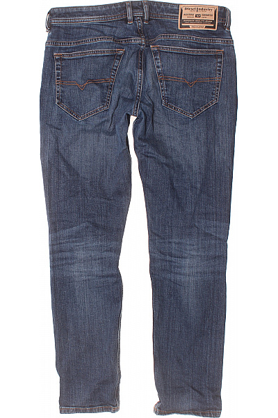 DIESEL Pánské Rovné Džíny Modré Second hand Vel. 33 | DIESEL | obrázek 2