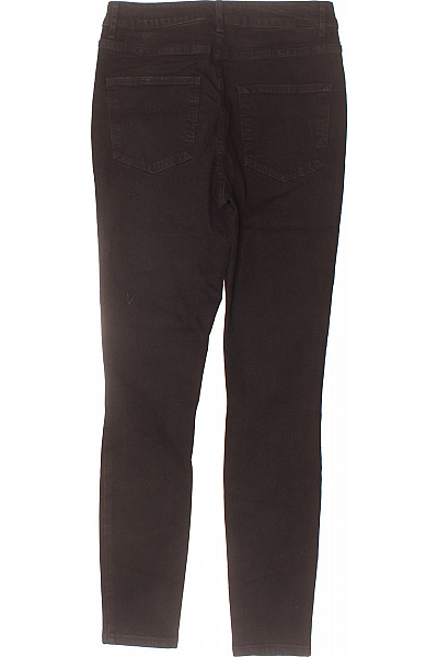 Roztrhané Dámské Džíny Černé Second hand Vel. 38 | FISHERFIELD | obrázek 2