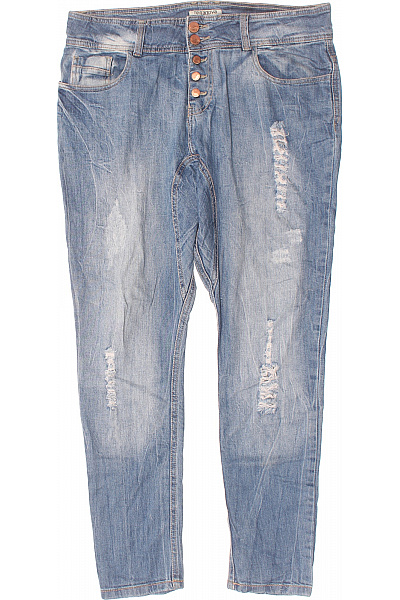 Roztrhané Dámské Džíny Modré Terranova Vel. L