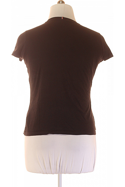 Jednoduché Dámské Tričko Černé TOMMY HILFIGER Vel. L | TOMMY HILFIGER | obrázek 3