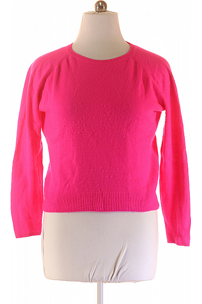 Dámský Pulovr Kašmírový Růžový Zwillingsherz Vel. XL