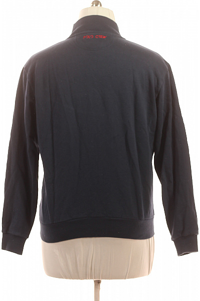 La Martina Pánská tmavě modrá mikina bez kapuce na zip s výšivkou Velikost XL | La Martina | obrázek 3