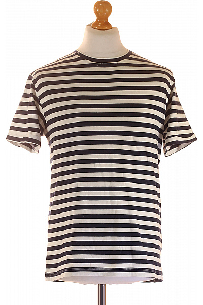 BOMBOOGIE Pánské Tričko s Potiskem Modré Second hand Vel. M | BOMBOOGIE | obrázek 2