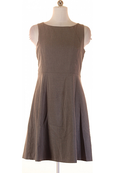 PATRIZIA  PEPE Šedé Dámské šaty Bez Rukávů Jednoduché Ke Kolenům Vel. 42