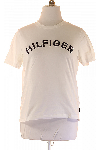 Pánské Tričko Bílé TOMMY HILFIGER Second hand Vel. XL | TOMMY HILFIGER | obrázek 2