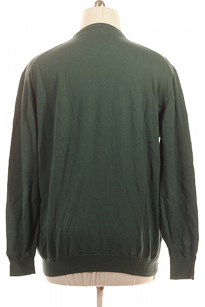 U.S.POLO ASSN. Pánský tmavě zelený pulovr basic dlouhý rukáv přes hlavu Velikost 3xl | U.S.POLO ASSN. | obrázek 3