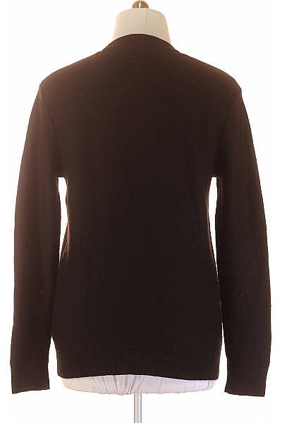 TOMMY HILFIGER Pánský Pulovr Černý Second hand Vel. L | TOMMY HILFIGER | obrázek 3