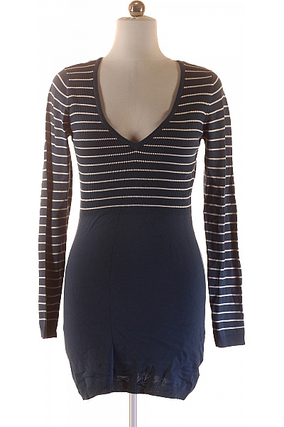  Šaty Pletené Modré Vel. M | missy | obrázek 2