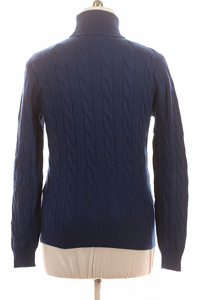 malo optimum Pánský vlněný modrý rolák s copánkovým vzorem teplý přes hlavu Vel. XL | malo optimum | obrázek 3