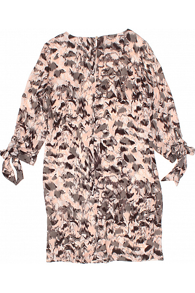 HM  Letní šaty s dlouhým rukávem a potiskem Vel. 32 | HM  | obrázek 3