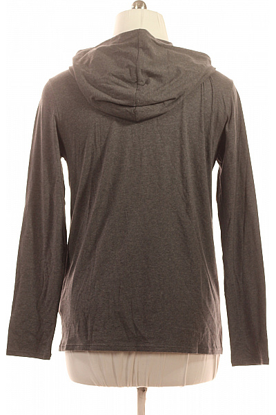 Hugo Boss Pánské šedé tričko s dlouhým rukávem a kapucí s nápisem Vel. m | Hugo Boss | obrázek 2