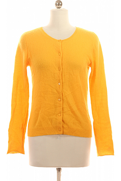 NOTSHY Dámský Cardigan Kašmírový Žlutý Second Hand Vel. XS