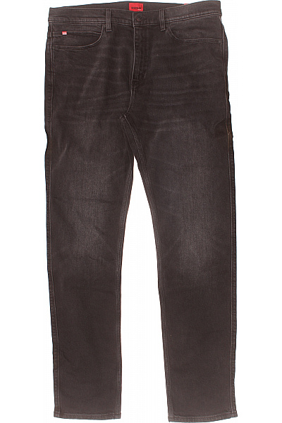 Hugo Boss Pánské Rovné Džíny Černé Vel. 34-34