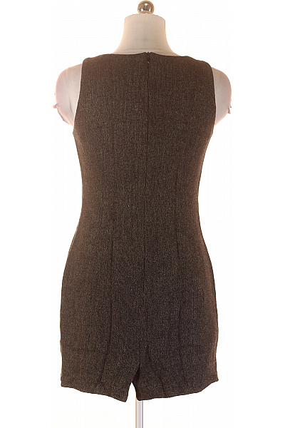 InWear Hnědé žebrované pouzdrové šaty bez rukávů elegantní úpletové upnuté Velikost 38 | InWear | obrázek 2