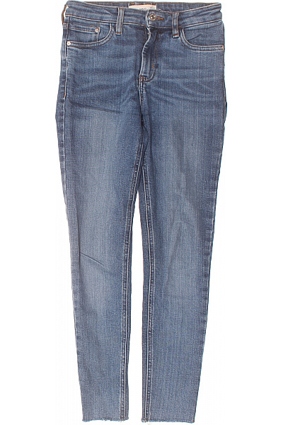 MANGO Dámské úzké Modré Vel. 34