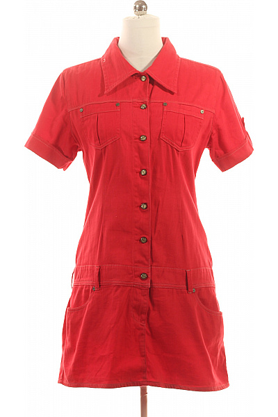 CROSS Džínové  Šaty Červené Vel. 32 | CROSS | obrázek 2