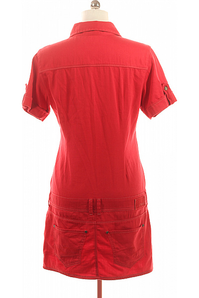 CROSS Džínové  Šaty Červené Vel. 32 | CROSS | obrázek 3