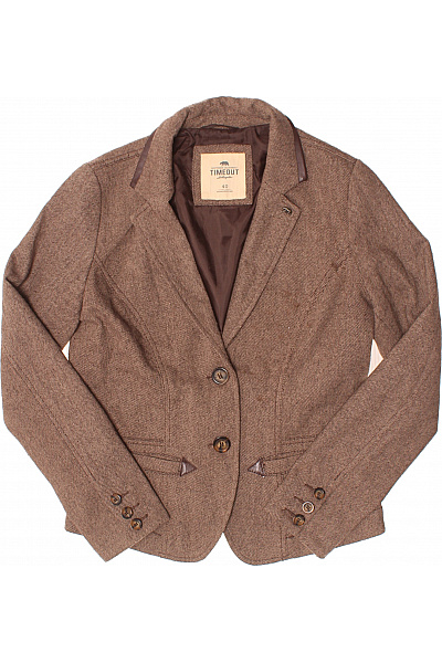 TIMEOUT BRAND Dámské Blejzr Vlněný Hnědý Vel. 40 | TIMEOUT BRAND | obrázek 2