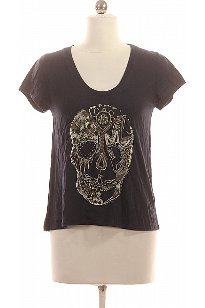 Zadig&Voltaire Deluxe Dámské Tričko s Potiskem Modré Vel. XS | Zadig&Voltaire deluxe | obrázek 2