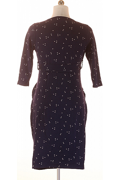 Dorothy Perkins Dámské tmavě modré zavinovací šaty s potiskem srdíček a páskem Vel. 38 | Dorothy Perkins | obrázek 2